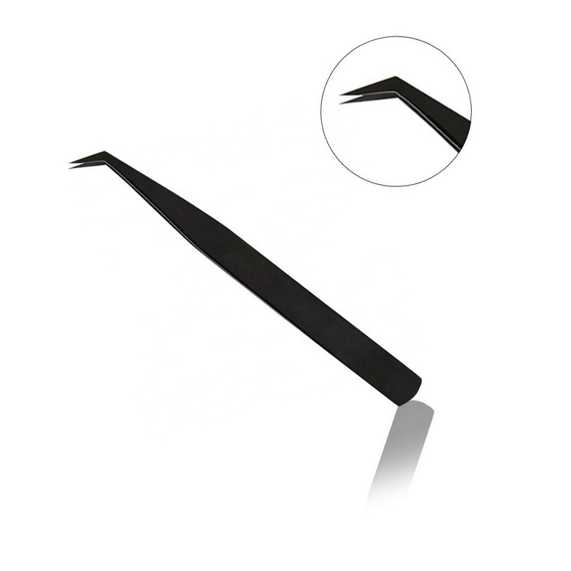 High Precision Fine Bent Volume Lash Tweezers