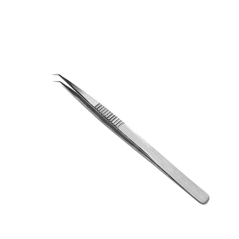 Professional Slim STR Angled Tweezers for Lash Fan Creation