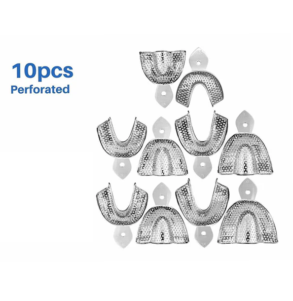 Dental Impression Trays XS, S,M, L, XL 10 pcs