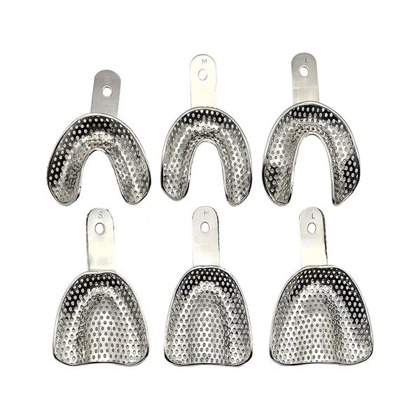 Edentulous Dental Impression Trays Set of 6