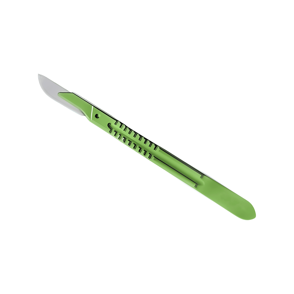 Disposable Scalpels Stainless Steel Blade Plastic Handle Size 21