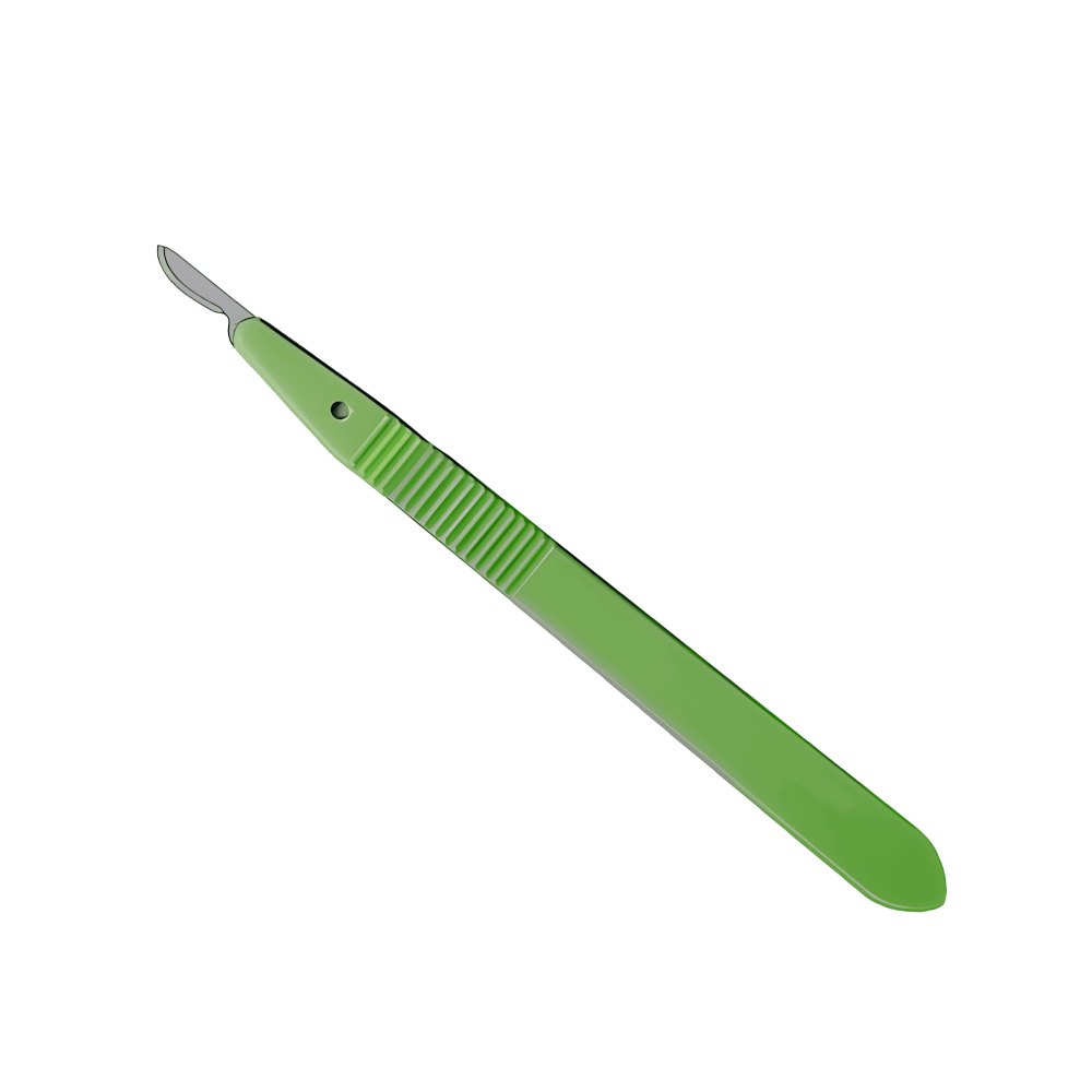 Disposable Scalpels Stainless Steel Blade Plastic Handle Size 15